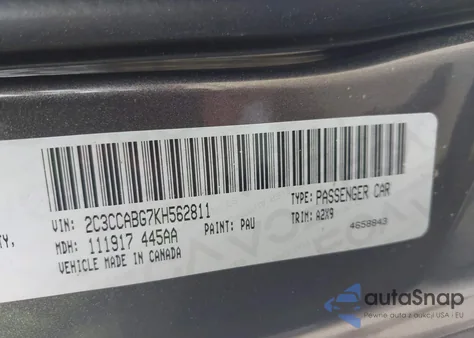 2019 Chrysler 300 300S from USA, damaged, VIN 2C3CCABG7KH562811